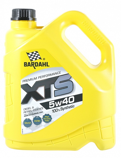 5W-40 XTS A3/B4, API SN/CF 4L (синт. моторное масло) - BARDAHL 36892