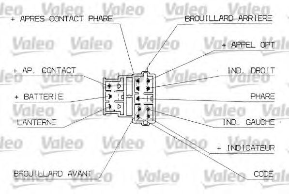 Блок переключателей на рулевой колонке - Valeo 251304
