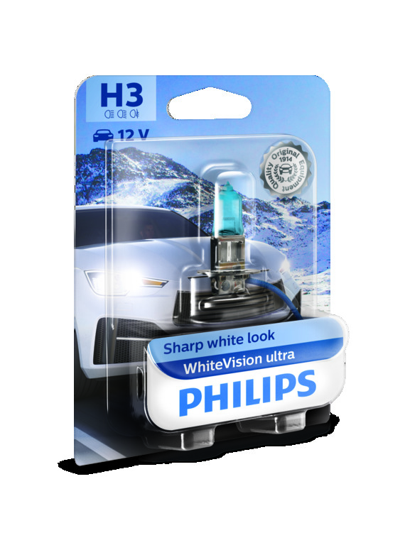 фото 1 – Лампа H3 WhiteVision ultra B1 Philips 12336WVUB1